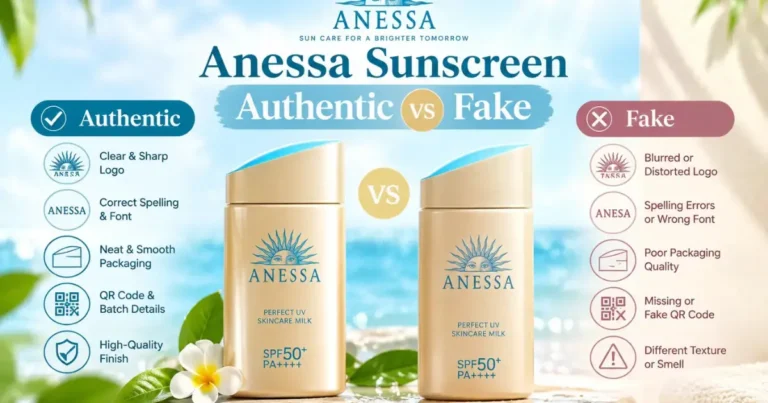 Anessa Sunscreen Authentic vs Fake